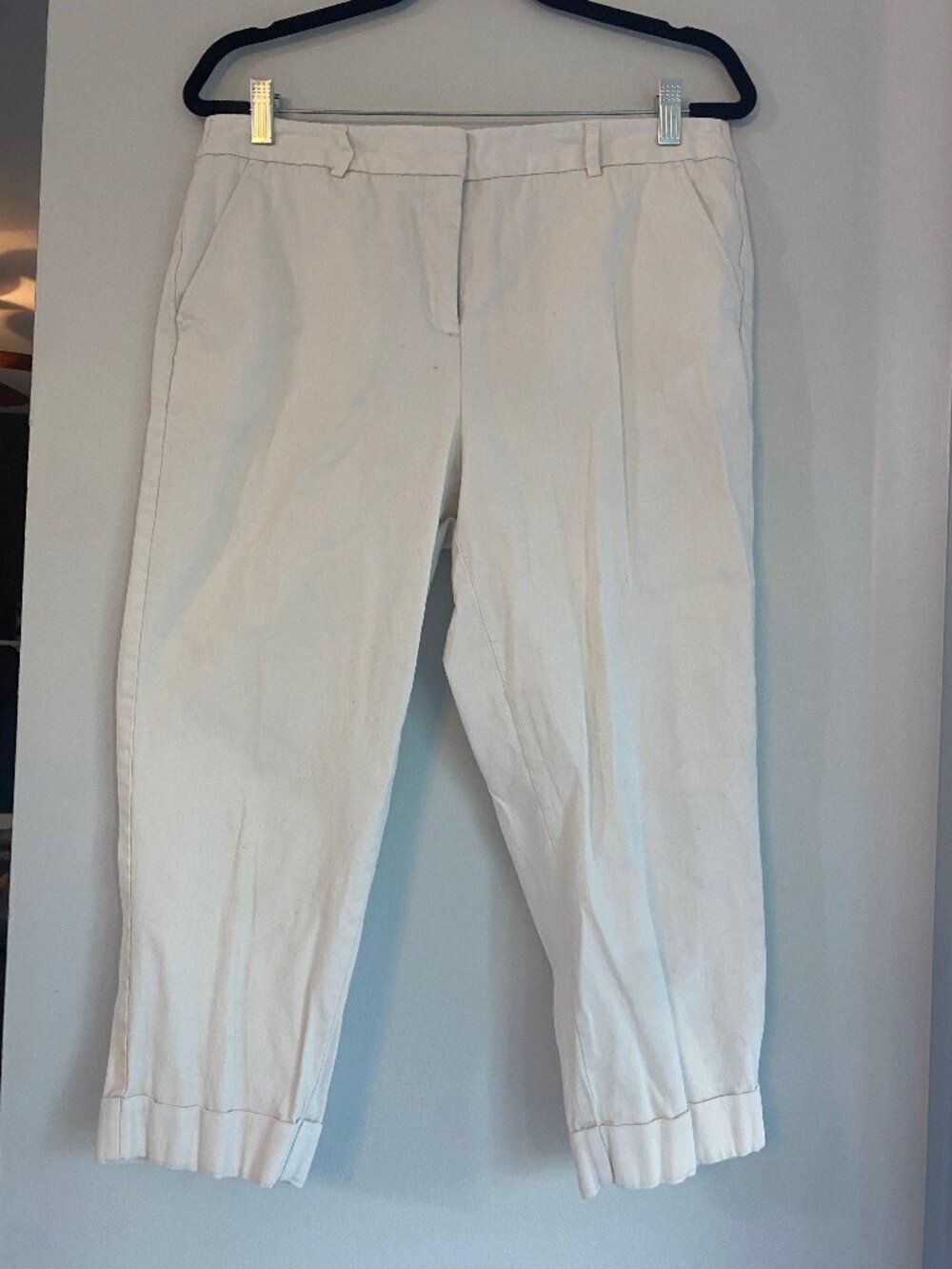 Counterparts White Stretch Crop Pants
